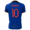 Maglia ufficiale Paesi Bassi Memphis 10 Trasferta Mondiali 2022 per Uomo